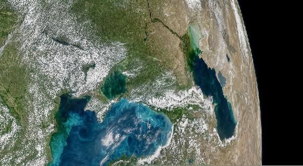 Karadeniz'in uzaydan görünümü