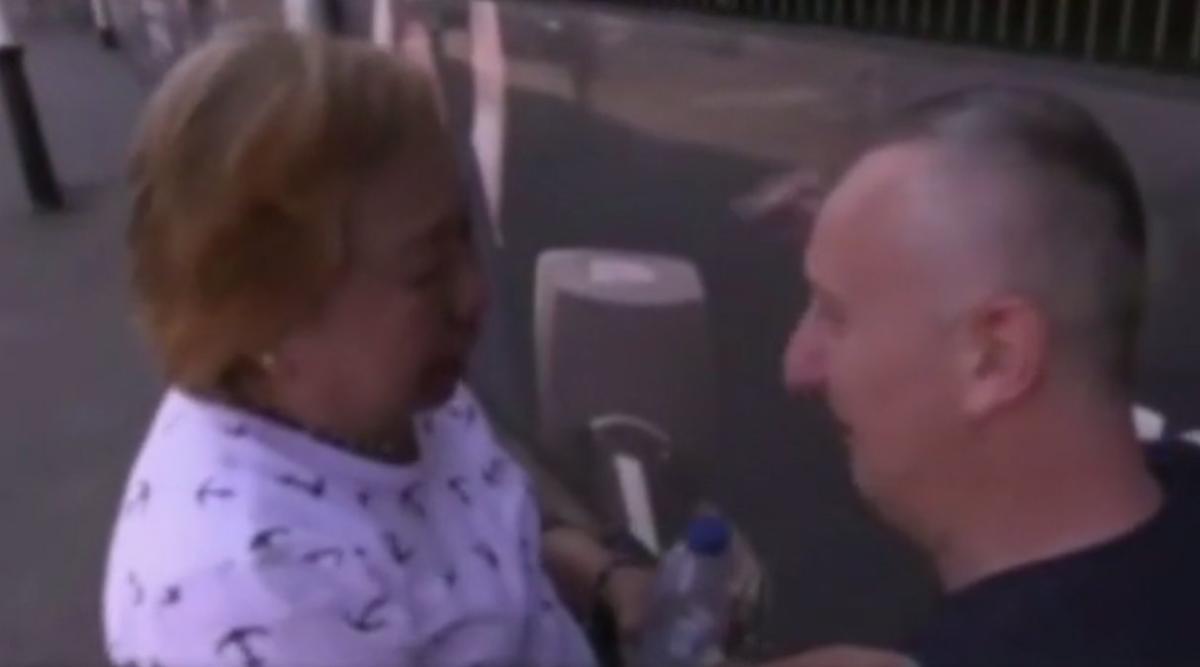 Londra yangınından kurtulan kadın kahramanıyla karşılaştı