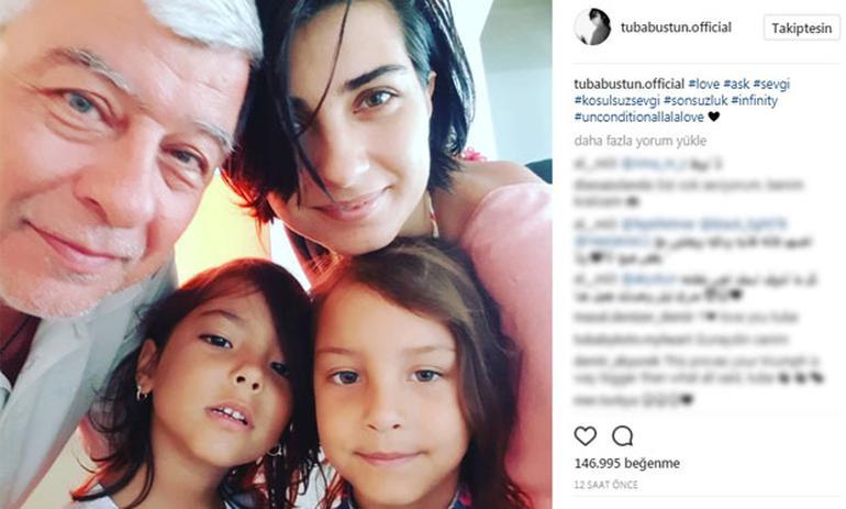 Tuba Büyüküstün'ün aile saadeti