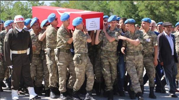 Şırnak’ta şehit olan 3 asker için tören