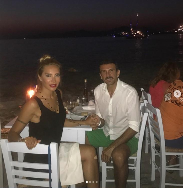 Reçber çifti Mikonos Adası'nda