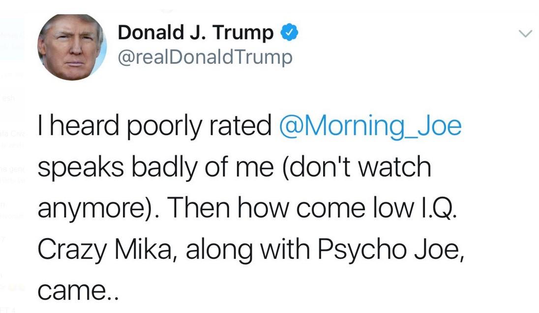 Trump'tan sabah programına sert eleştiri