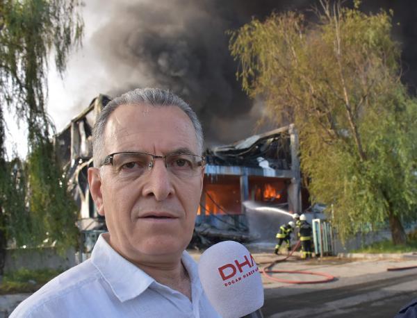 Çerkezköy Organize Sanayi'de fabrika yangını