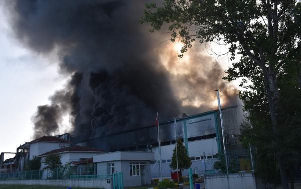 Çerkezköy Organize Sanayi'de fabrika yangını