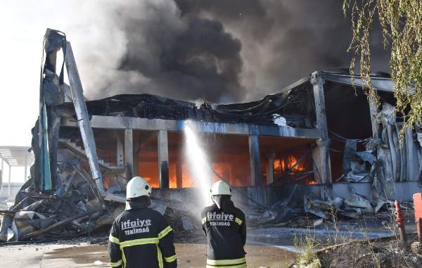 Çerkezköy Organize Sanayi'de fabrika yangını
