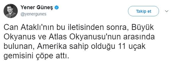 Can Ataklı'dan komik uçak gemisi paylaşımı