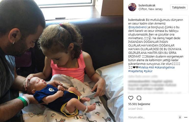 Bülent Şakrak'tan aile pozu