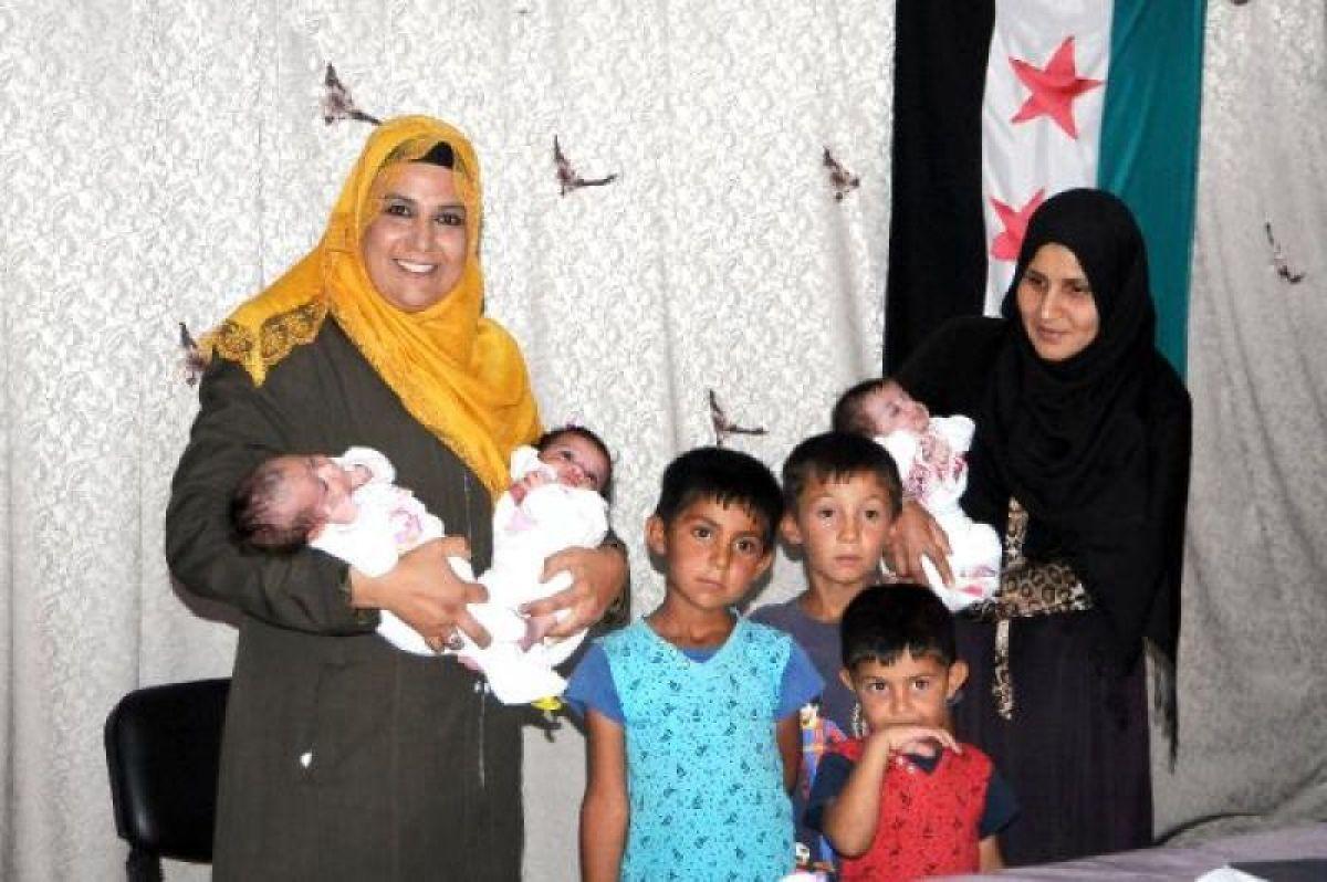 Suriyeli çiftin üçüzleri oldu