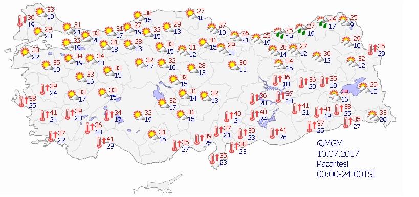 Hava sıcaklıkları artarak, normallerin üzerine çıkacak