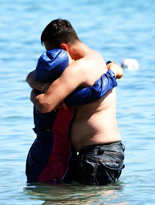 Bodrum'da sahiller doldu