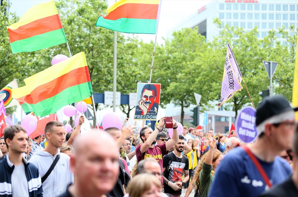 Almanya'daki gösterilere PKK'lılar da katıldı