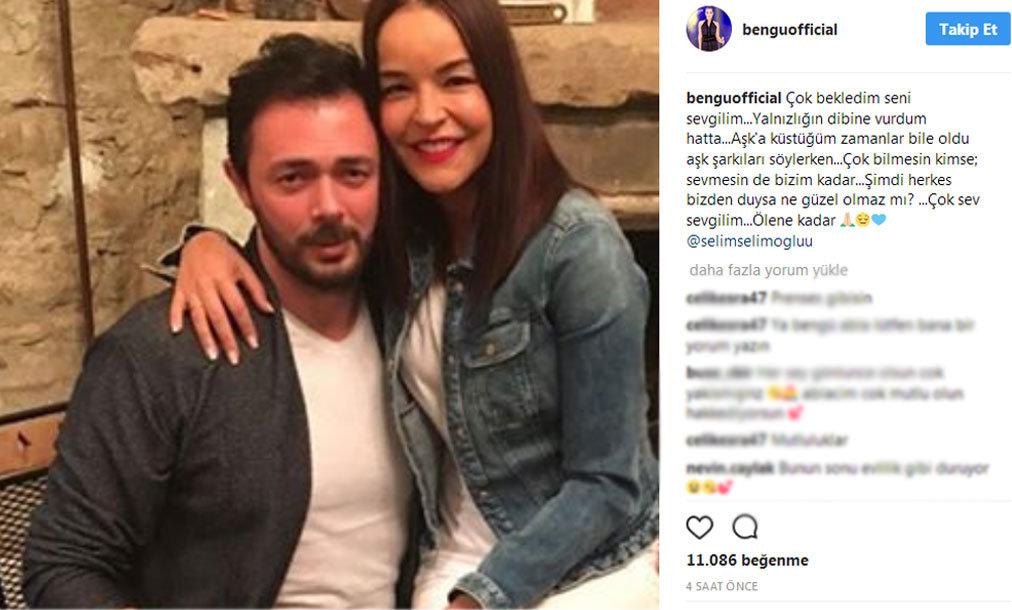 Bengü sevgilisiyle düğüne katıldı