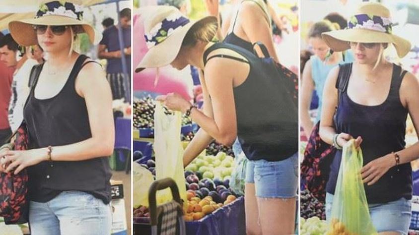 Pınar Sabancı halk pazarında