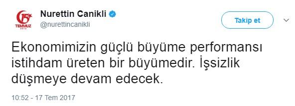 Nurettin Canikli: İşsizlik düşmeye devam edecek