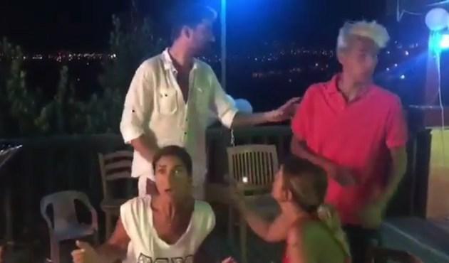 Derya Tuna Bodrum'da pasta üflerken depreme yakalandı