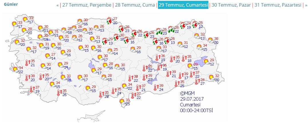 Marmara Bölgesi'nde yağış