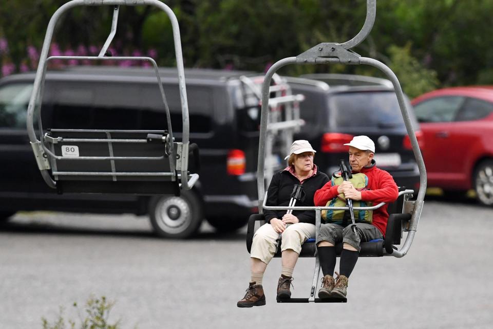 Angela Merkel İtalya tatilinde