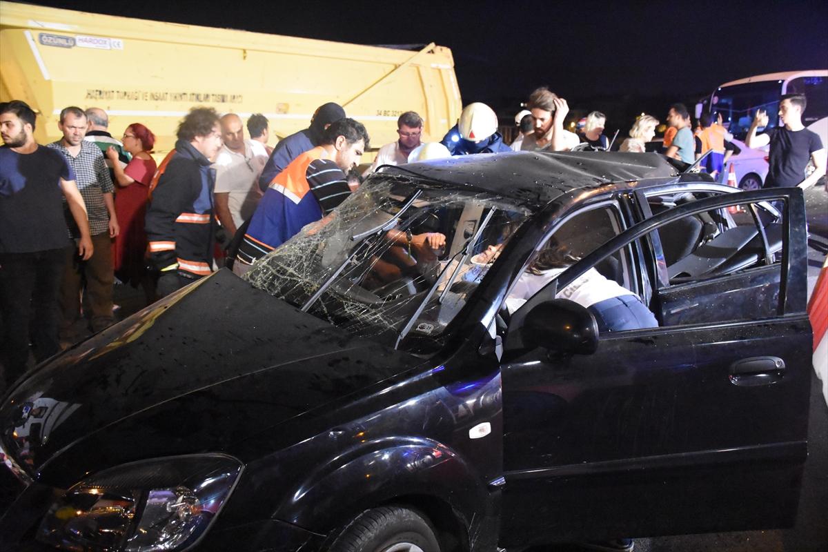 D-100 karayolunda kaza: 1 ölü 1 yaralı