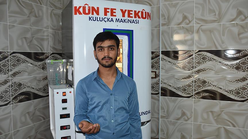 Buzdolabından kuluçka makinesi yaptı