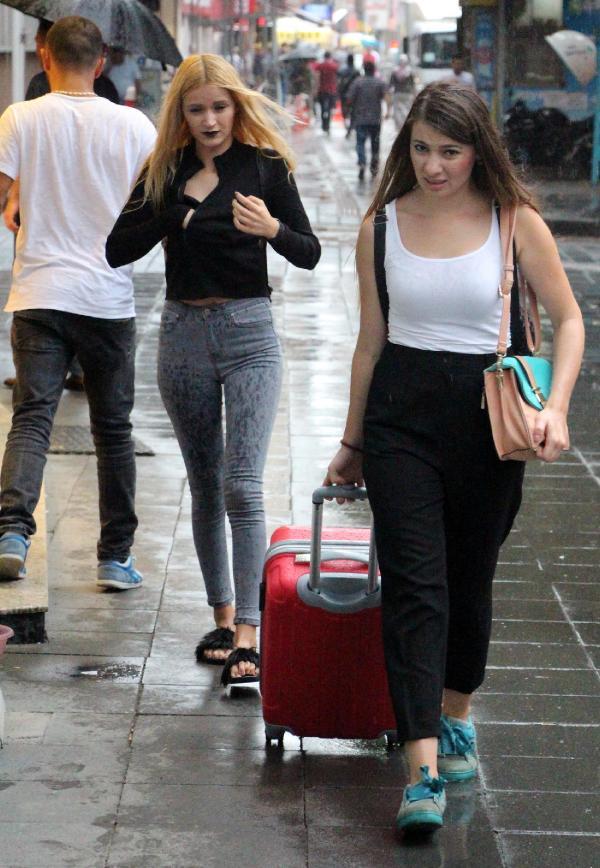 Zonguldak'ta yağmur etkili oldu