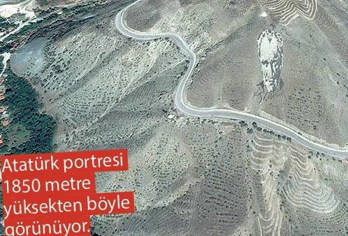Uzaydan görülen Atatürk portresi yenilenecek
