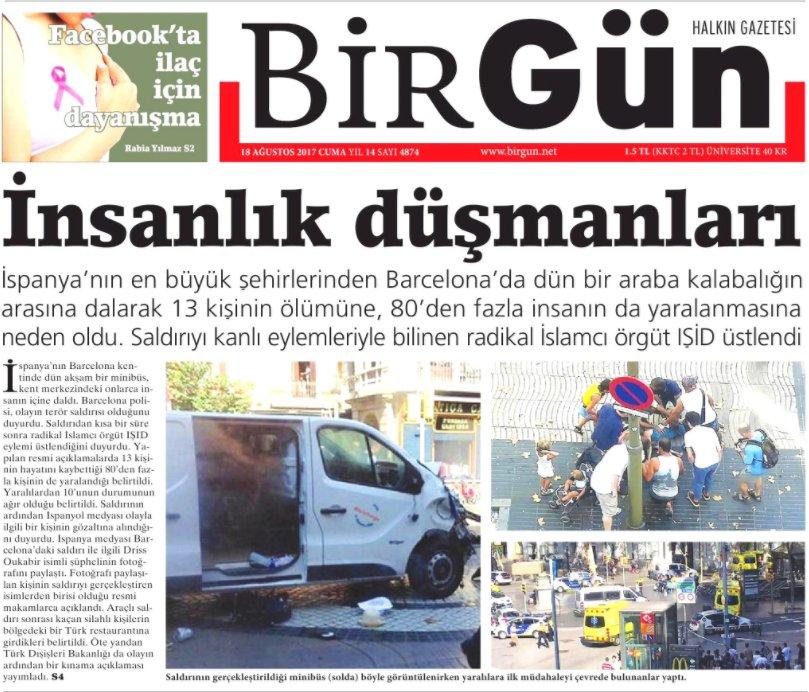 Birgün gazetesinin ikiyüzlü manşetleri