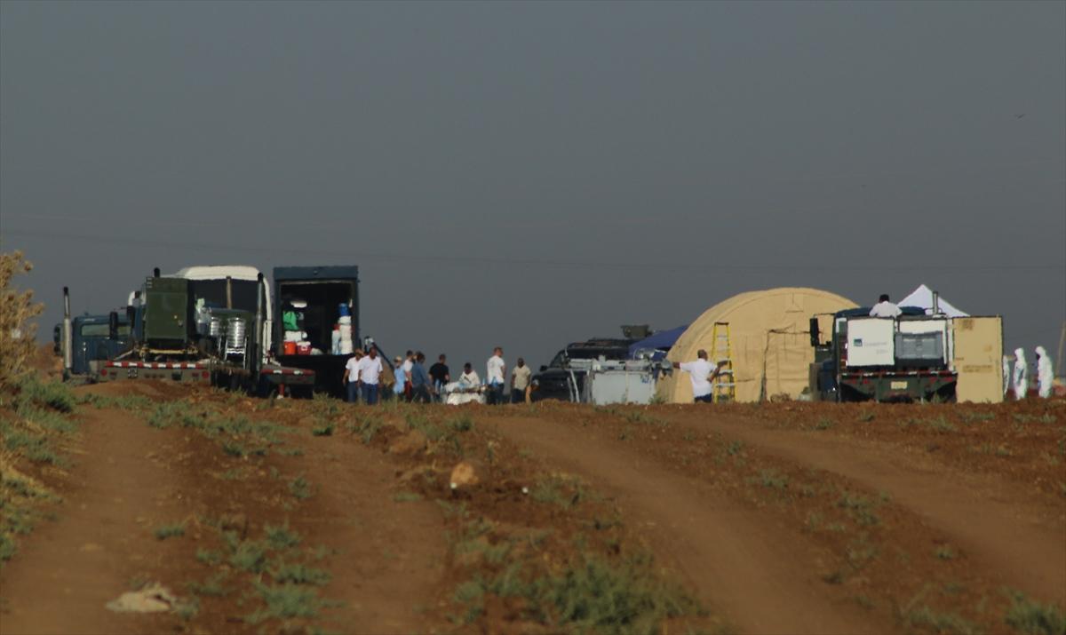 Şanlıurfa'da düşen ABD İHA'sının enkazı kaldırıldı
