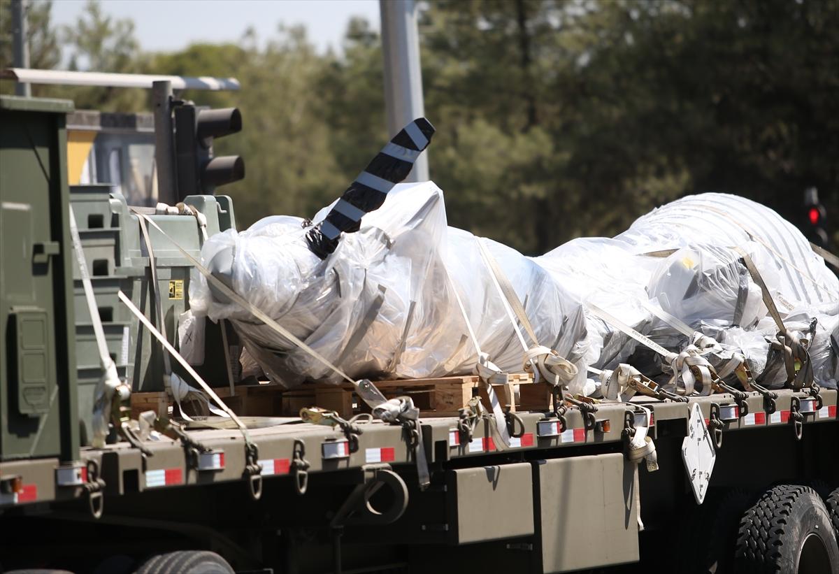 Şanlıurfa'da düşen ABD İHA'sının enkazı kaldırıldı