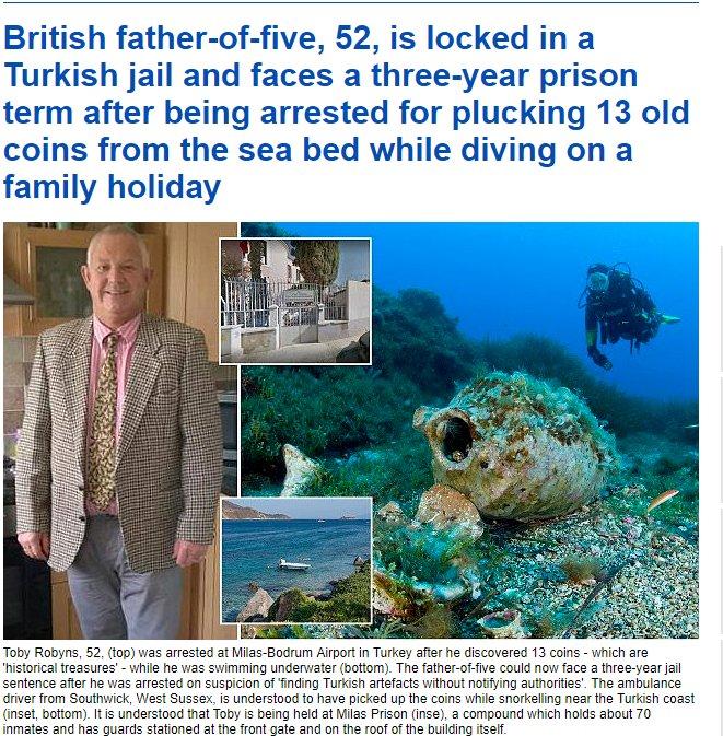 Tarihi eser kaçakçısı İngiliz turist gözaltında