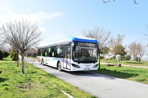 İzmir'in yerli üretim elektrikli otobüsleri