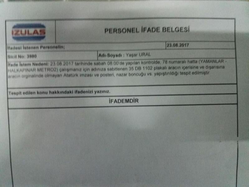 İzmir Belediyesi Atatürk posterine soruşturma açtı