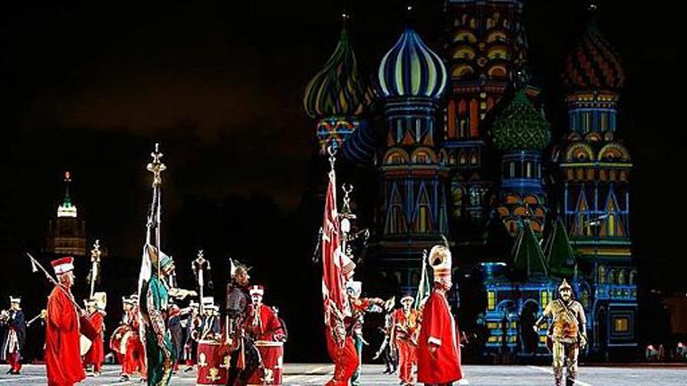 Moskova'da mehteran gösterisi