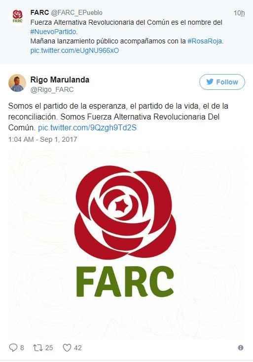 FARC siyasi parti oluyor