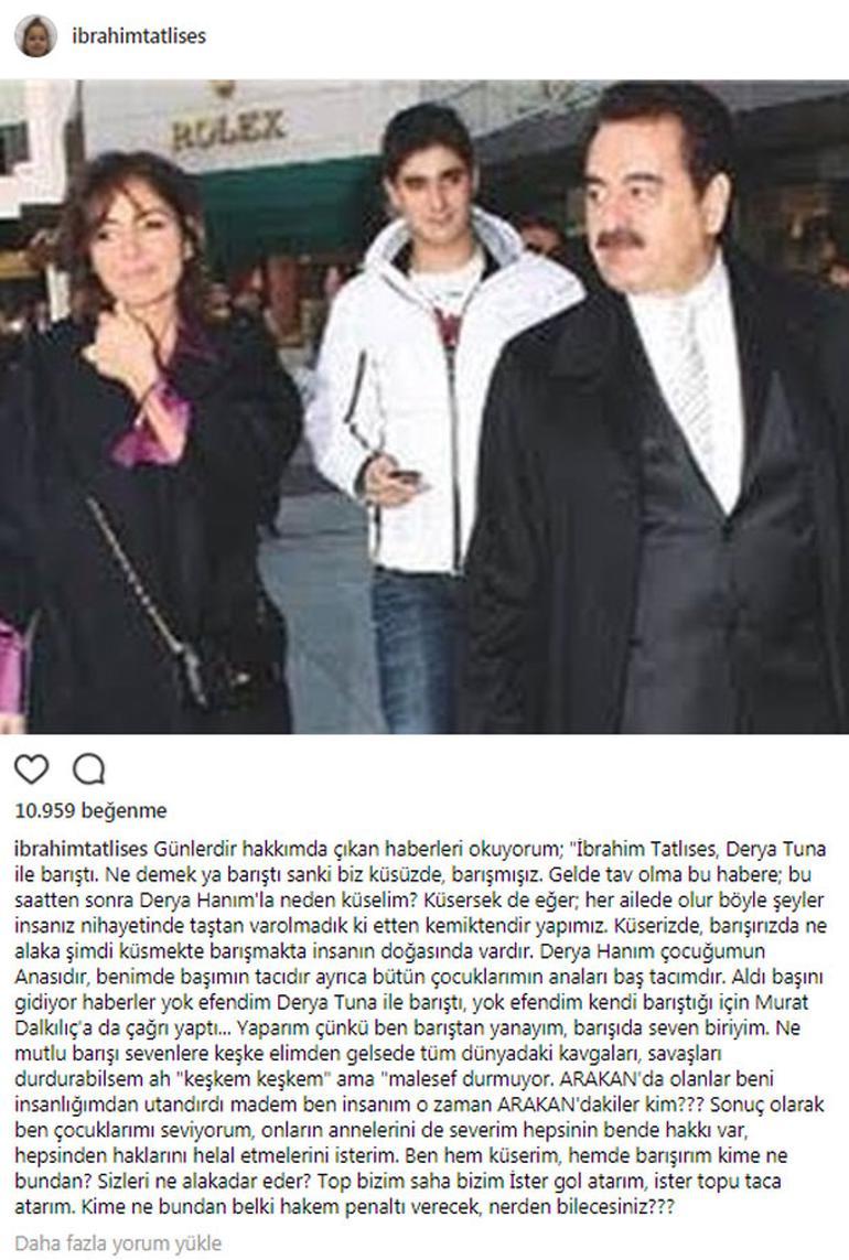 İbrahim Tatlıses'ten barışma haberlerine tepki