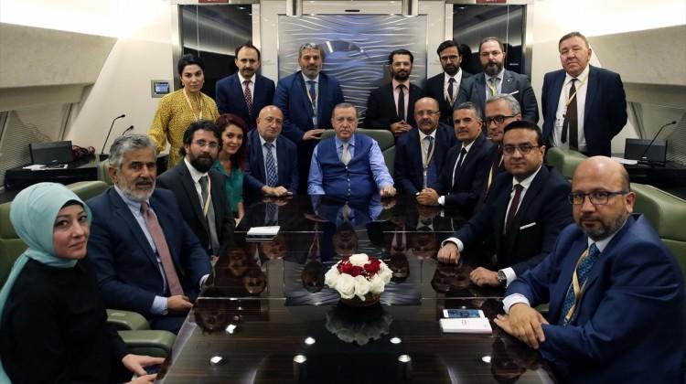 Kazakistan dönüşü Cumhurbaşkanı Erdoğan'dan açıklamalar