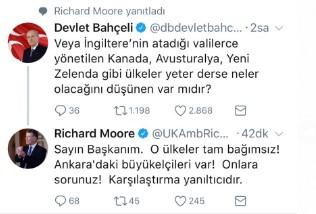 İngiliz Büyükelçi'den Bahçeli'ye tweet