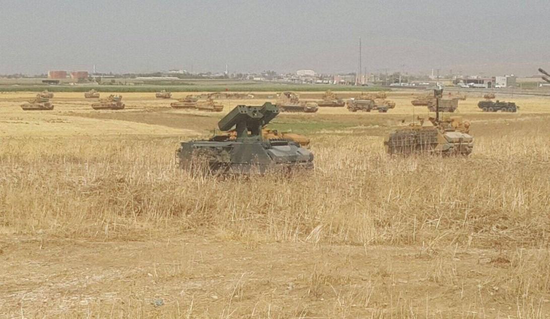 Silopi-Habur bölgesindeki tatbikatın görüntüleri