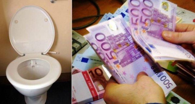 İsviçre tuvaletlerinden 500 euroluk banknotlar çıktı