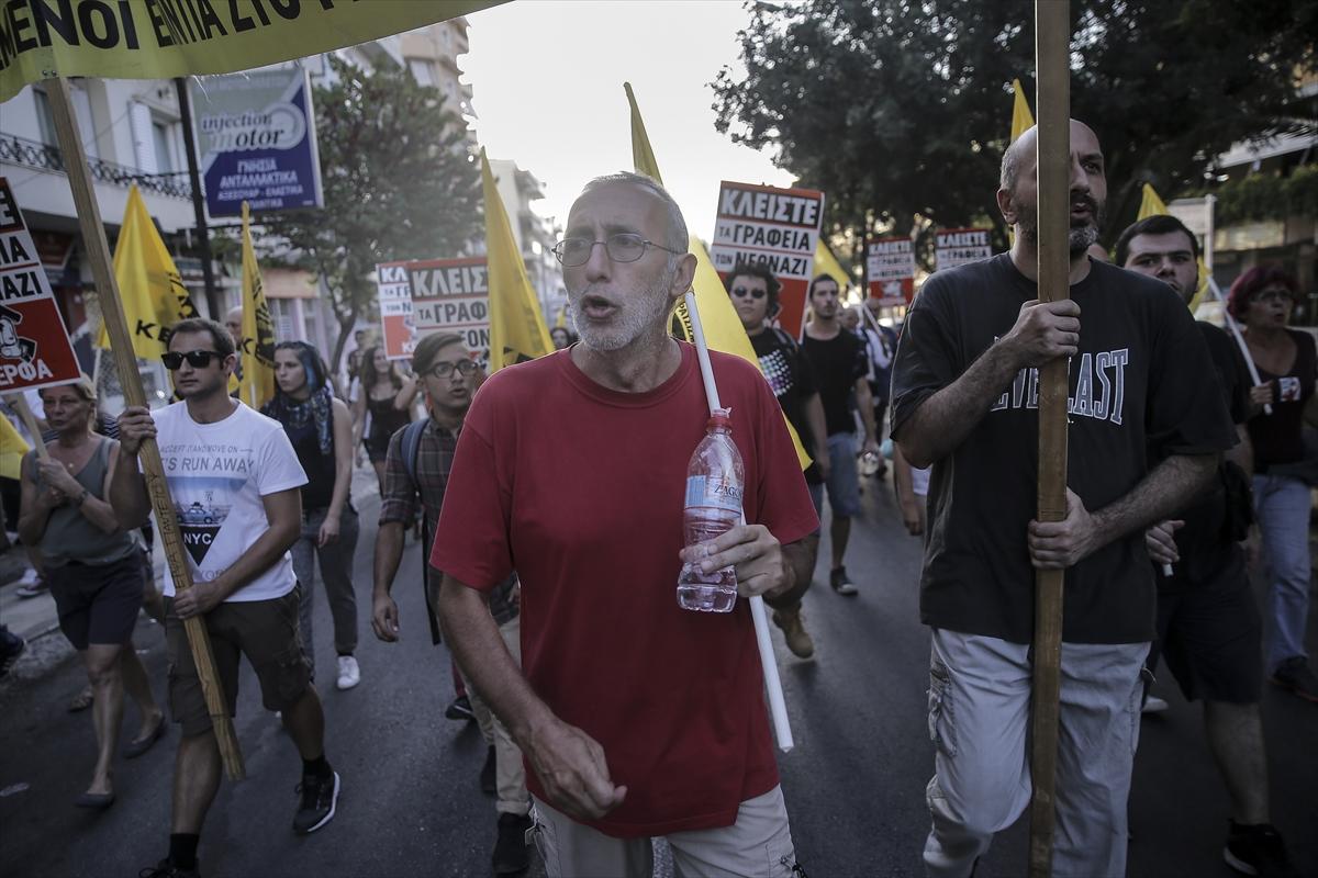 Atina'da göstericilerle polis arasında arbede