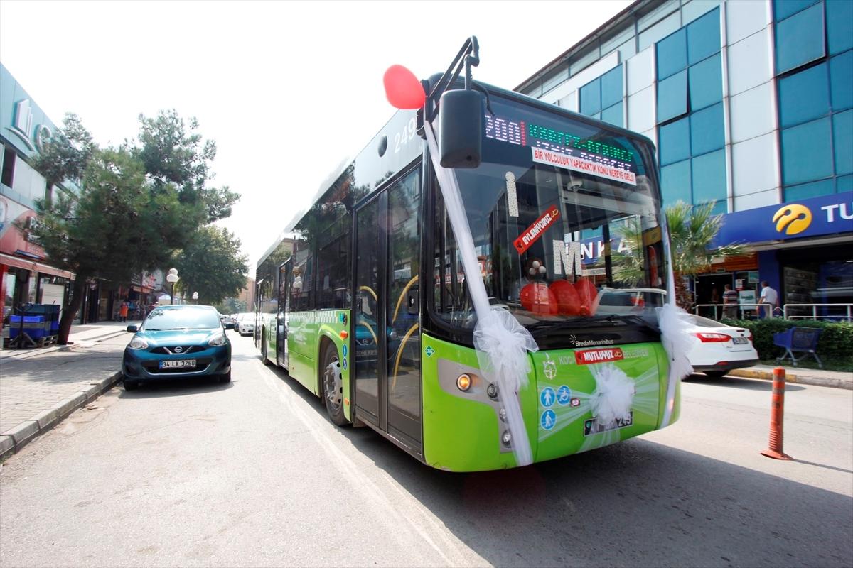Tanıştıkları otobüs gelin arabaları oldu