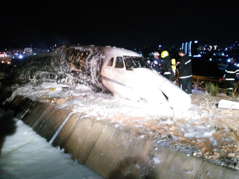 Atatürk Havalimanı'nda uçak kazası