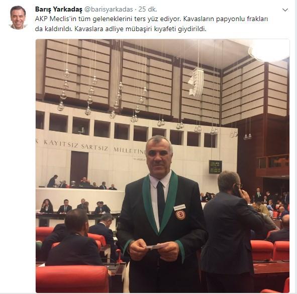 CHP'li Yarkadaş kavasların kıyafetini eleştirdi