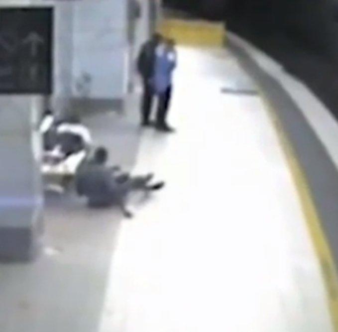 Sarhoş adam ölümden ramak kala kurtuldu