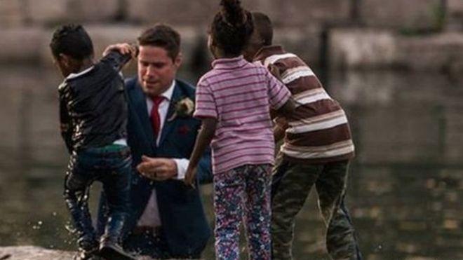 Kanada'da damat boğulan çocuğu kurtardı