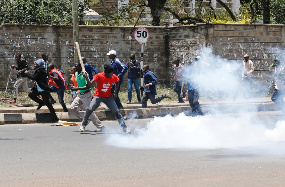 Kenya'da seçim protestosu