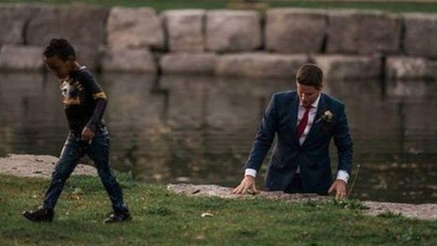 Kanada'da damat boğulan çocuğu kurtardı