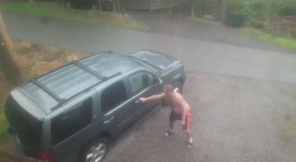 ABD'de ayılar aracı parçaladı