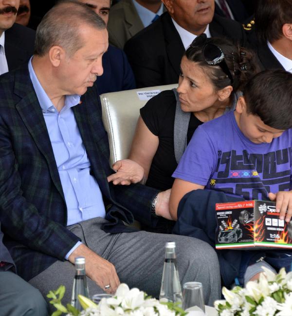 Erdoğan'ın dikkatini çekmek için ağaca çıktı