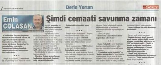 Sözcü'nün patronuna FETÖ'den 30 yıl hapis isteniyor