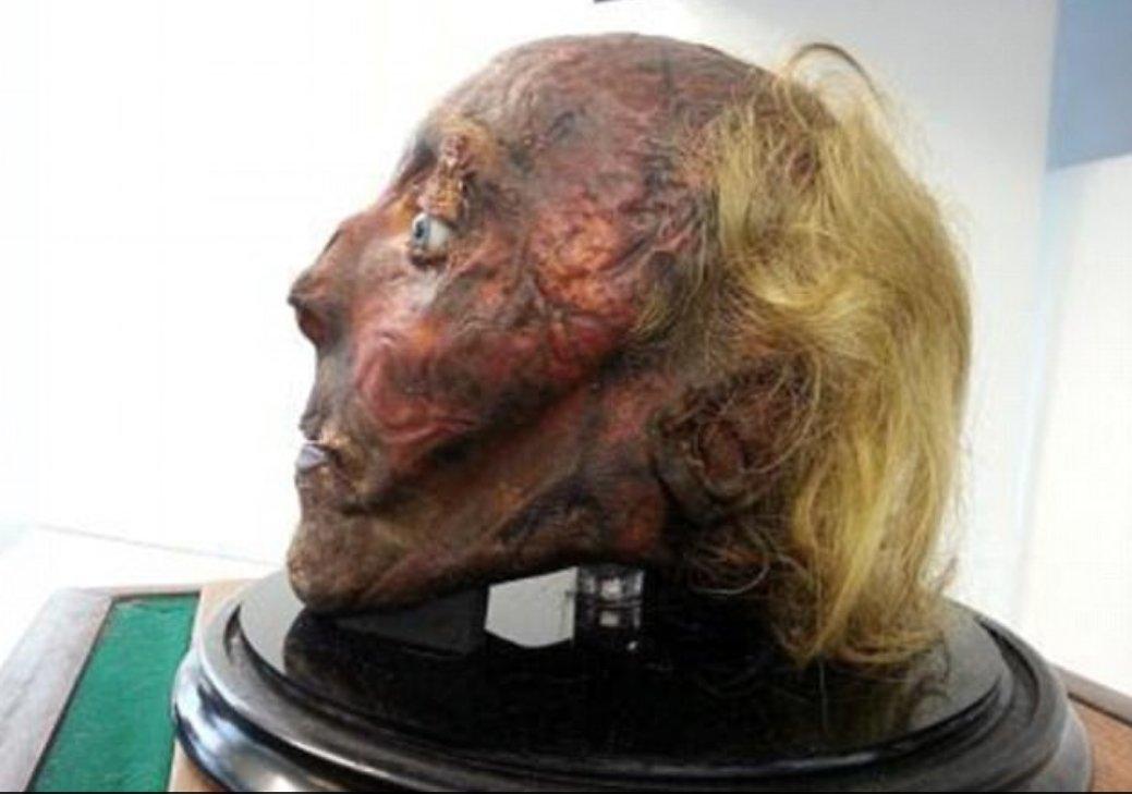 İngiliz filozofun mumyalanan kafası sergileniyor